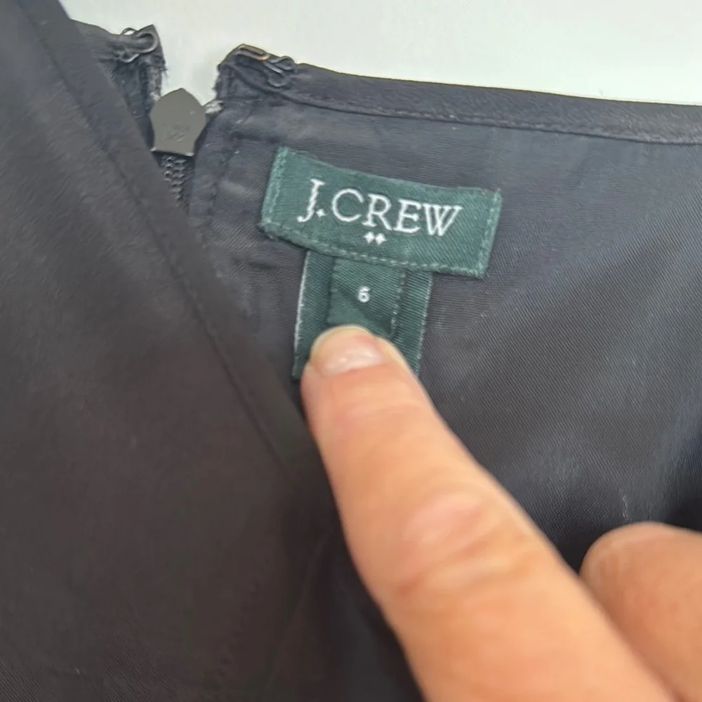 J. Crew Spaghetti Strap Dress in Classic Black - Picture 2 of 4